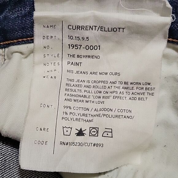 * Current Elliott  paint distressed jeans Final Discount - Picture 9 of 9